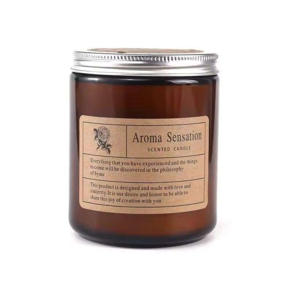 Brown Custom Scented Candle